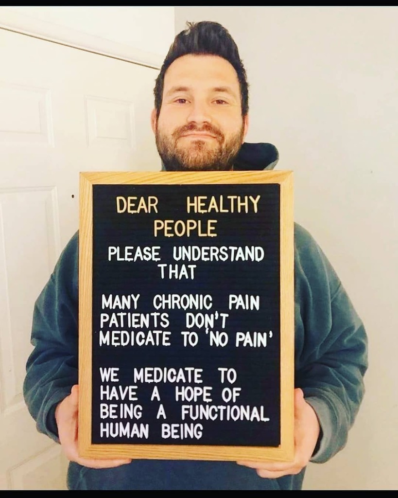 Jarvdusa's tweet photo. Repost from @how.u.feeling 
So accurate. I literally cannot remember what it feels like to not be in pain. https://t.co/sc1NSHLlHz https://t.co/8QTYw2vulE