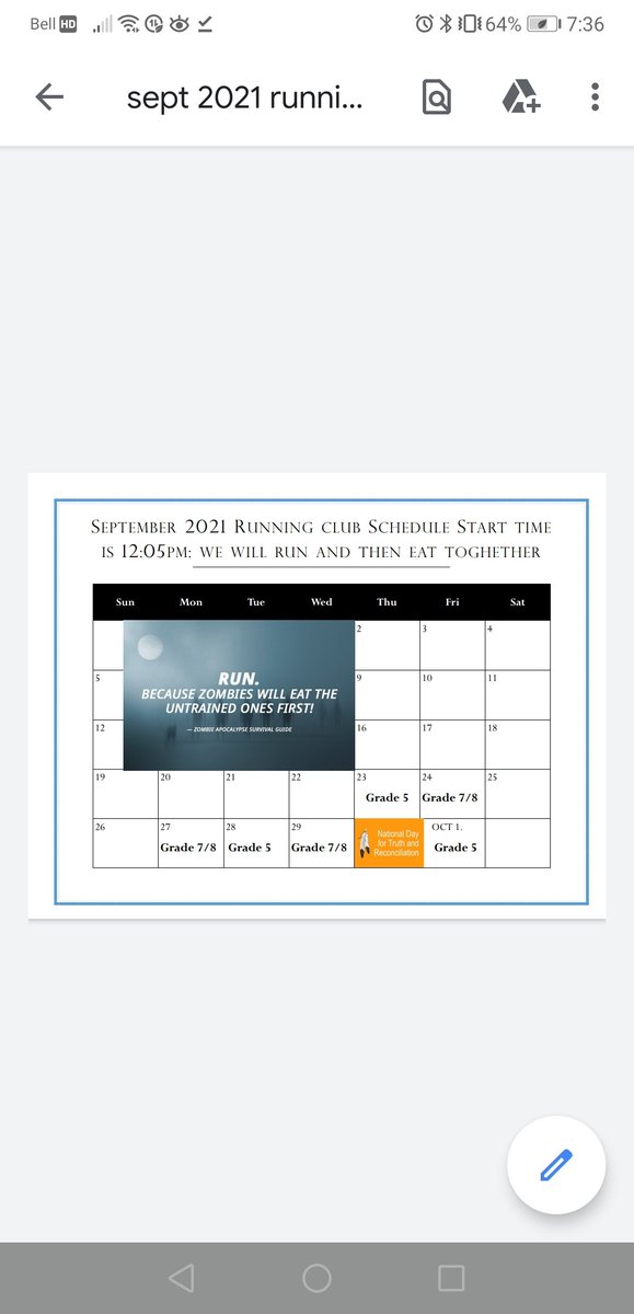 lvs_pe's tweet photo. Grade 5-8 running club info. Remember your running shoes and water bottle!👟💧 We will run first and then eat https://t.co/vcqGc7zSt0