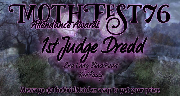 ChurchOfDivine2's tweet photo. Now to show support for those who supported us... Attendance Awards for guests of the festival!
Random generator was used to pick from the list of people who attended the festival
The 5k atoms goes to
π₯π₯π₯π₯π₯π₯π₯
Judge Dread!!
@Deathstorm1989 https://t.co/jAgmdw0znE