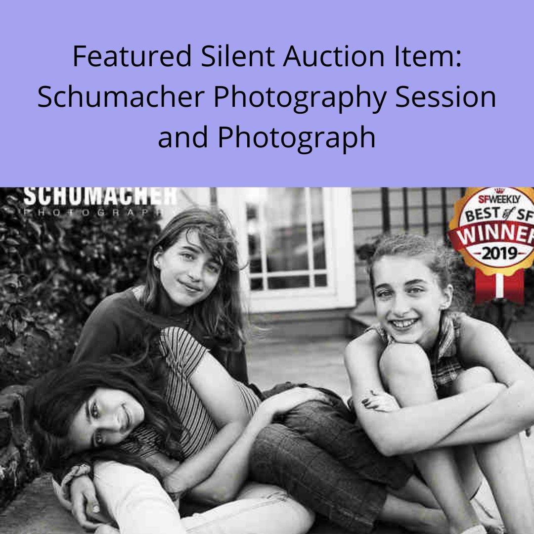 Just three days till Shine and we have another Silent Auction feature: Schumacher Photography Session and Photograph. biddingforgood.com/sfoasis
