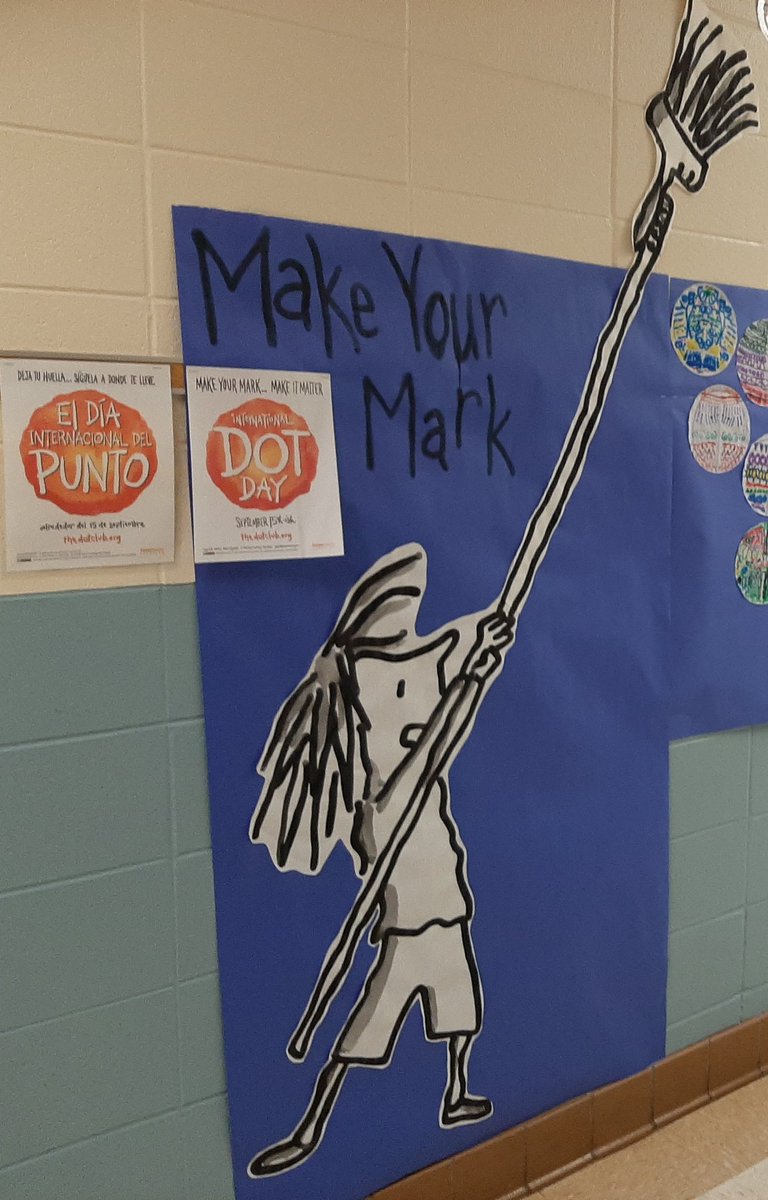 Mrs. Wright (@artwright7) on Twitter photo International Dot Day is celebrated on Sept. 15th-ish to encourage creativity, courage and collaboration inspired by Peter H. Reynolds book, The Dot! Our students were asked to be brave and Make Their Mark! <a href="/CouncilComets/">Council Comets</a> <a href="/MobilePublicSch/">MobilePublicSchools</a> #IamMCPSS #empowerMCPSS #dotday International Dot Day is celebrated on Sept. 15th-ish to encourage creativity, courage and collaboration inspired by Peter H. Reynolds book, The Dot! Our students were asked to be brave and Make Their Mark! <a href="/CouncilComets/">Council Comets</a> <a href="/MobilePublicSch/">MobilePublicSchools</a> #IamMCPSS #empowerMCPSS #dotday