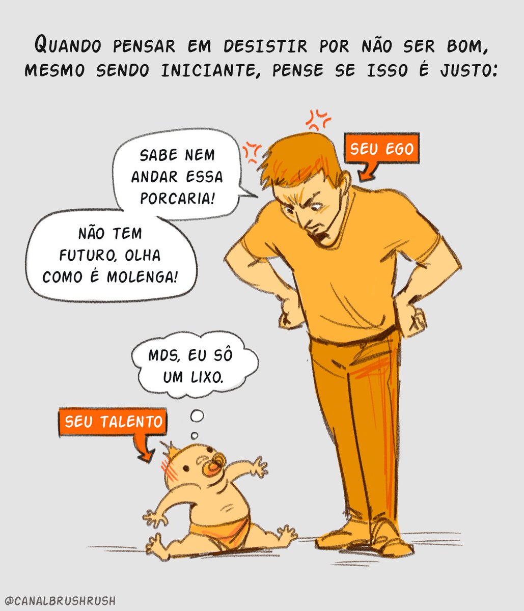 CanalBrushRush's tweet photo. Essa imagem veio na minha mente, tive que desenhar! kkk Principalmente no início o seu talentinho precisa de nutrição e cuidados para se desenvolver no próprio ritmo. A sua auto cobrança é para te manter sempre estudando, ou só quer hoje o que só virá depois de muito treino?👊 https://t.co/yITF7YXONk