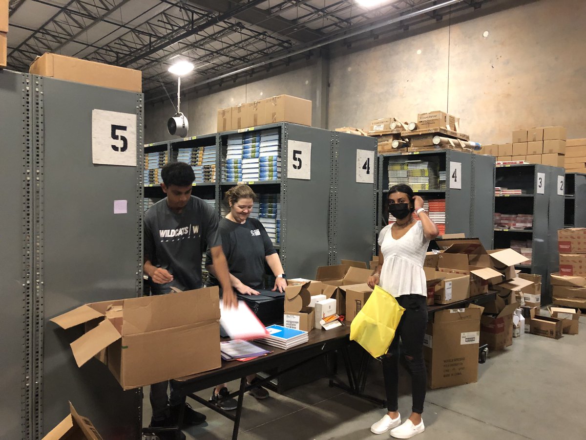 Fantastic support for getting the Fall Learning Quest student backpacks together-thank you to our Wheeler interns, corporate classroom, and I & I/ALD staff!