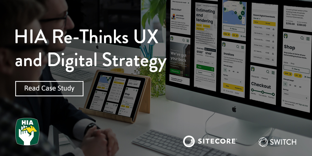 switchit's tweet image. Together Switch and @HIA_au have crafted a #modernised UX and #digitalstrategy solution with #SitecoreXP.

Read about what we did to help HIA on their first step to #DigitalMaturity and their #DigitalTransformation journey in our latest case study: lnkd.in/g6mQkvqD