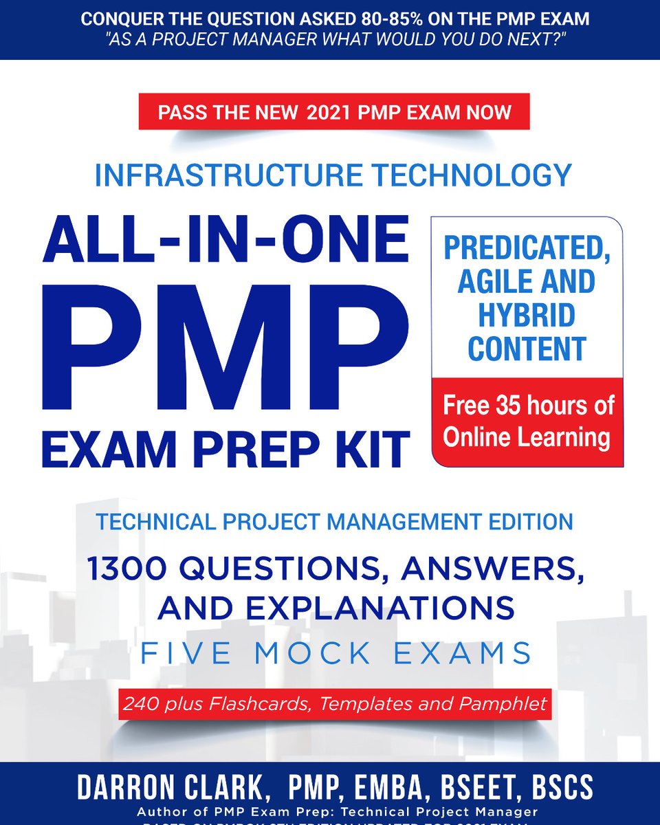 Take Your PMP Exam very seriously - Pass the PMP ON THE FIRST TRY 

-Earn 35 PDUs
-Free Online course
-1300 questions
-5 Mock exams
-Flashcards

- Passed on the first try ~Remy LeClair ★★★★★

ow.ly/S2Yi50Gd2FT

Shop now
ow.ly/Le1D50Gd2FR