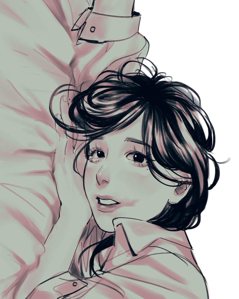nong_MTW's tweet photo. (วาดครูเล่นค่ะ ฮี่ๆ เป็นนางสาวตาตก) https://t.co/gvLm2C6SPL