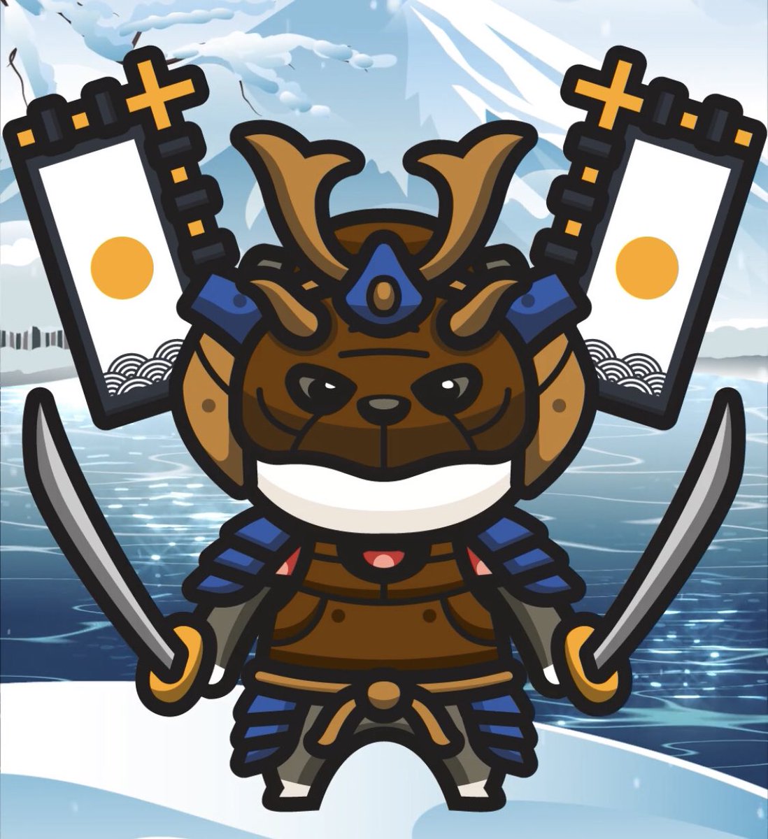 justtrynnacomup's tweet photo. @TheSamuraiDoge  I’m liking the colors on my doge #mysamuraidoge https://t.co/97IgHoza77