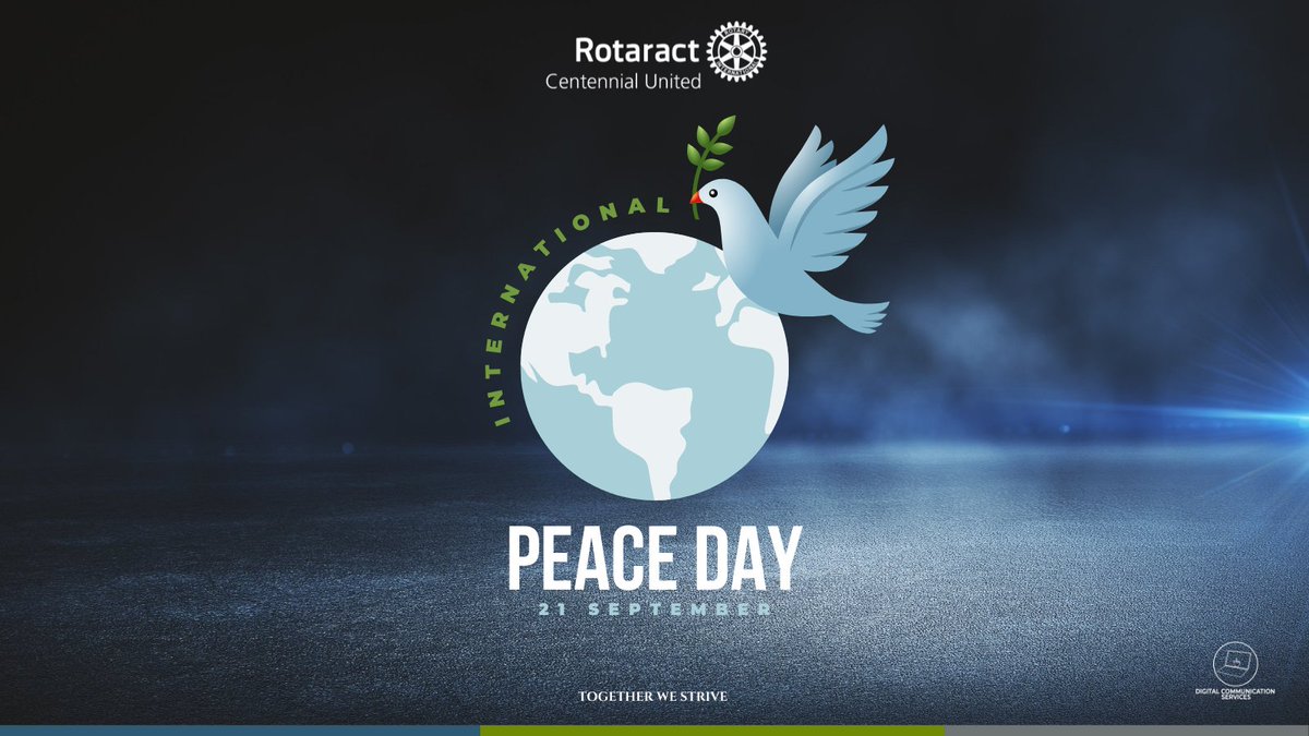 RACCU3220's tweet photo. "Peace &amp; progress depend on coming together as a human family - united in our commitment to building a better &amp; brighter world" - António Guterres 

“Recovering better for an equitable and sustainable world”.  🌏 🕊️🕊️🕊️

#CentennialUnited #PeaceDay https://t.co/ffwzlqpXS4