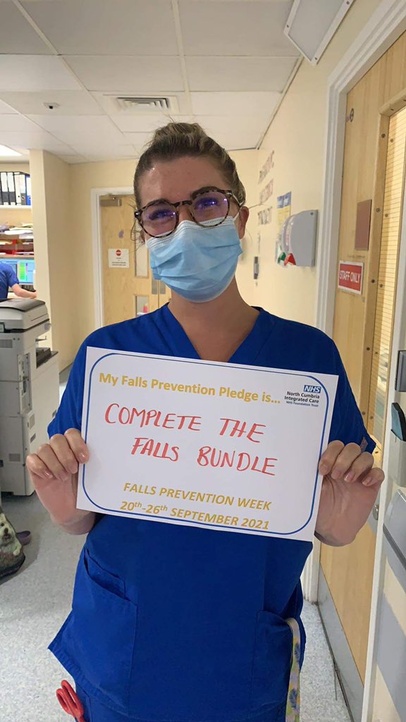 Falls pledges from the fantastic A/E team at Carlisle 👏👏👏 #patientsafety #FallsAwarenessWeek #ncic @EmilyDi999 @Becky_Hil