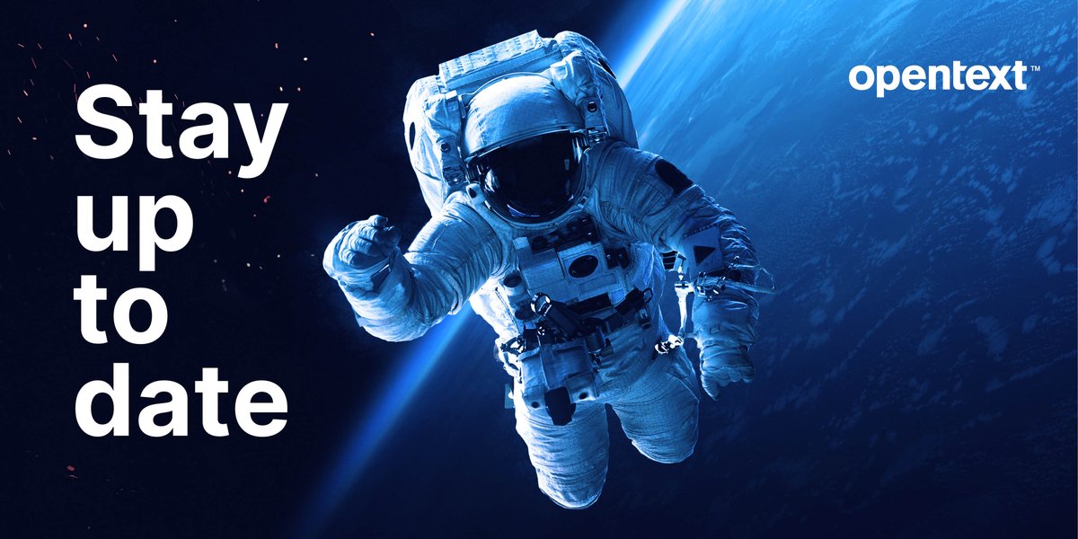 Follow <a href="/OpenText/">OpenText</a> for all the latest #Cloud news: bit.ly/397M6FY