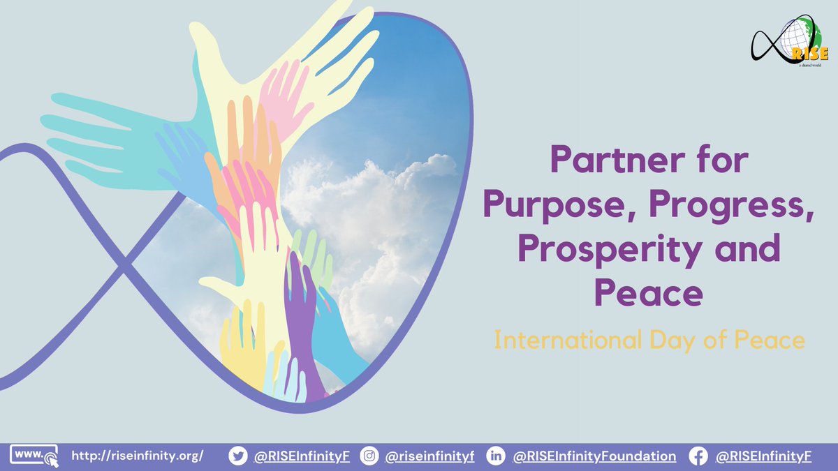 RISEInfinityF's tweet photo. “It isn’t enough to talk about peace. One must believe in it. And it isn’t enough to believe in it. One must work at it.” —Eleanor Roosevelt

Let's partner to co-create a peaceful and equitable world.

To know more, visit: https://t.co/4IpbS3AweC

#InternationalPeaceDay https://t.co/xiHyEs3i58