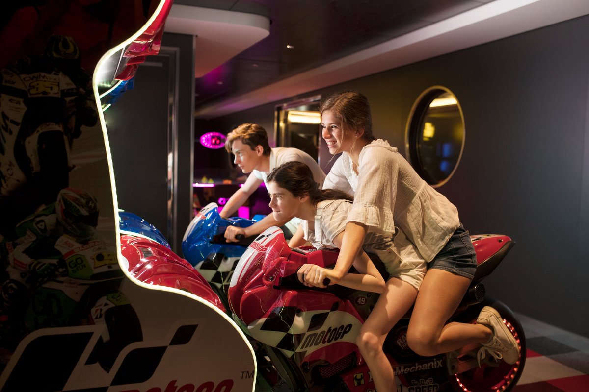 MSCTravelAgents's tweet photo. MSC Cruises has won awards for Best Family Cruise Line. We embrace technology and have fun family activities on board such as VR, bowling, arcade, 5D cinema, F1 simulators. Don’t forget about our 5 kids clubs, kitted out with the latest Lego &amp; Chicco toys! #CLIACruiseWeek https://t.co/OIyMzPkM81