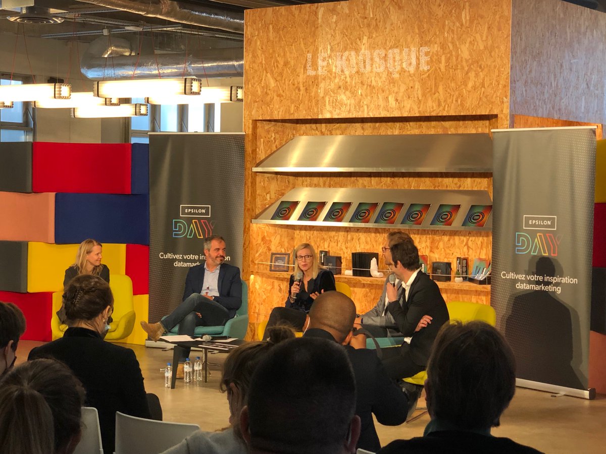 [Table Ronde] 
Place à l'échange avec les retours d'expérience #Datamarketing de Bastien Parizot, <a href="/KarineRielland/">Karine Rielland-Mardirossian</a> et <a href="/guillaumeplanet/">Guillaume Planet</a> !
Au programme : #vision, #innovation, #technologie, #gouvernance et difficultés rencontrées.
#EPSILONDay