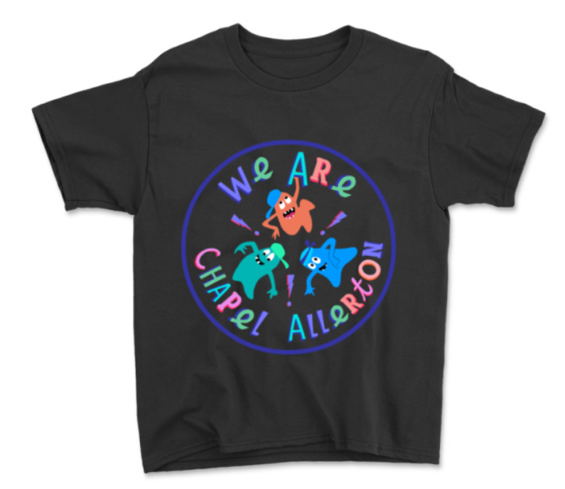 Available now! Help to support our playground fundraiser by buying one of our specially designed mugs, totes or kids t-shirts! mercht.com/c/wearechapela…