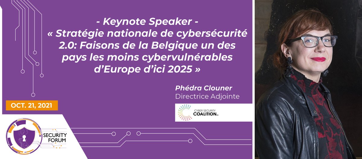 ICTInfra_'s tweet photo. Nouvelle stratégie en matière de #cybersécurité mise en place. L’objectif: faire de la Belgique l'un des pays les moins #cybervulnérables d'Europe. Rejoignez @ClounerPhedra qui vous présentera l'approche #stratégique belge. 
INSCRIPTIONS: Security Forum -  https://t.co/IEOqyu0tFg https://t.co/l286112Ph0