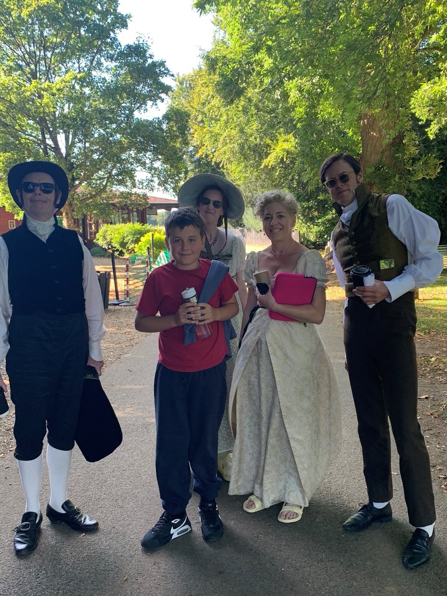 One of our learners had an exciting moment last night- running into some famous actresses and actors who were filming a popular ITV costume drama at Bowood.
