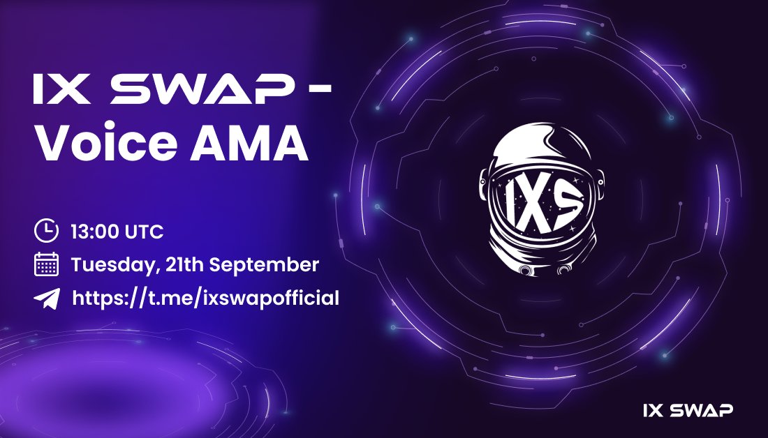 Join us today at 13:00 UTC for our LIVE voice AMA with our CEO Julian Kwan!

We will be giving out 100 IXS to 10 participants who ask the best questions.

See you soon!

Video AMA Link: ow.ly/ym3b50Gdzae 

#Crypto #Defi #STO #AMA #Legit <a href="/Poolz__/">Poolz Finance</a> @OccamFi <a href="/kucoincom/">KuCoin</a>