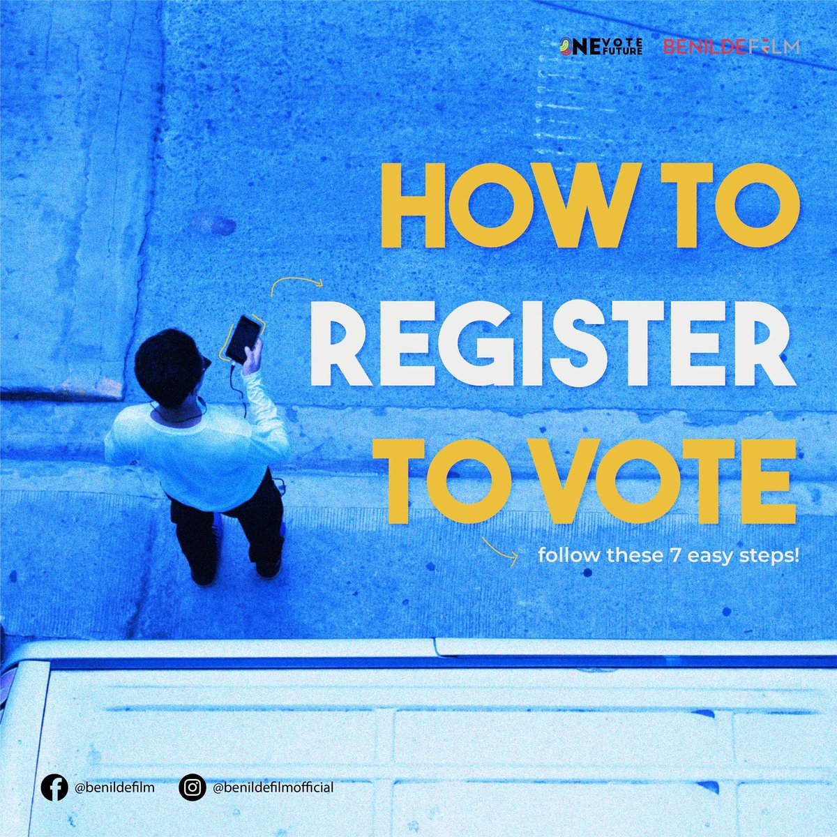 BenildeFilm's tweet image. Don’t let this decision slide from your hands because #WeRegisterAsOne for the betterment of our country 🤍

Participate in the registration for #Halalan2022, ending on September 30! Here are 7 easy ways from the COMELEC on how to be a registered voter. 📝

#OneVoteOneFuture