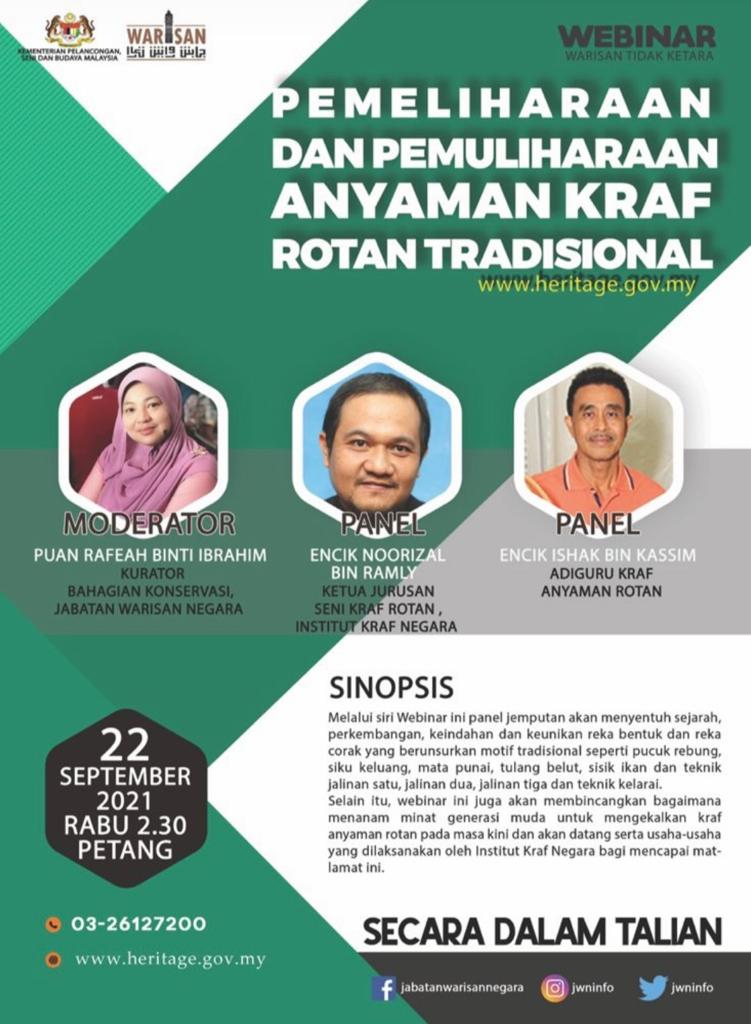 JWNinfo's tweet photo. 𝐖𝐄𝐁𝐈𝐍𝐀𝐑 𝐖𝐀𝐑𝐈𝐒𝐀𝐍 𝐓𝐈𝐃𝐀𝐊 𝐊𝐄𝐓𝐀𝐑𝐀 𝟐𝟎𝟐𝟏

𝐏𝐄𝐌𝐄𝐋𝐈𝐇𝐀𝐑𝐀𝐀𝐍 𝐃𝐀𝐍 𝐏𝐄𝐌𝐔𝐋𝐈𝐇𝐀𝐑𝐀𝐀𝐍 𝐀𝐍𝐘𝐀𝐌𝐀𝐍 𝐊𝐑𝐀𝐅 𝐑𝐎𝐓𝐀𝐍 𝐓𝐑𝐀𝐃𝐈𝐒𝐈𝐎𝐍𝐀𝐋

22 September 2021 | Rabu | 2.30 petang

Semua dijemput hadir melalui:

https://t.co/frMynCPaGQ https://t.co/MpjowinQ11