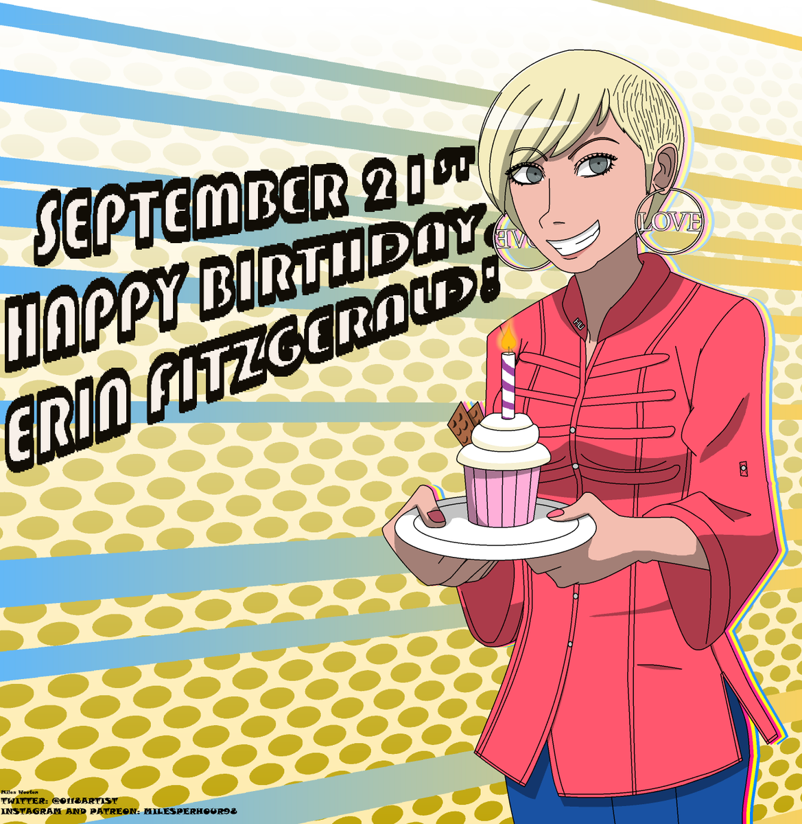 0118artist's tweet photo. Happy Birthday to @ErinFitzgerald 🥳🎊🎉🎁🎈🎂
#erinfitzgerald #Digitalart #ArtistonTwitter #voiceactorfanart https://t.co/6Pc0Kje1n0