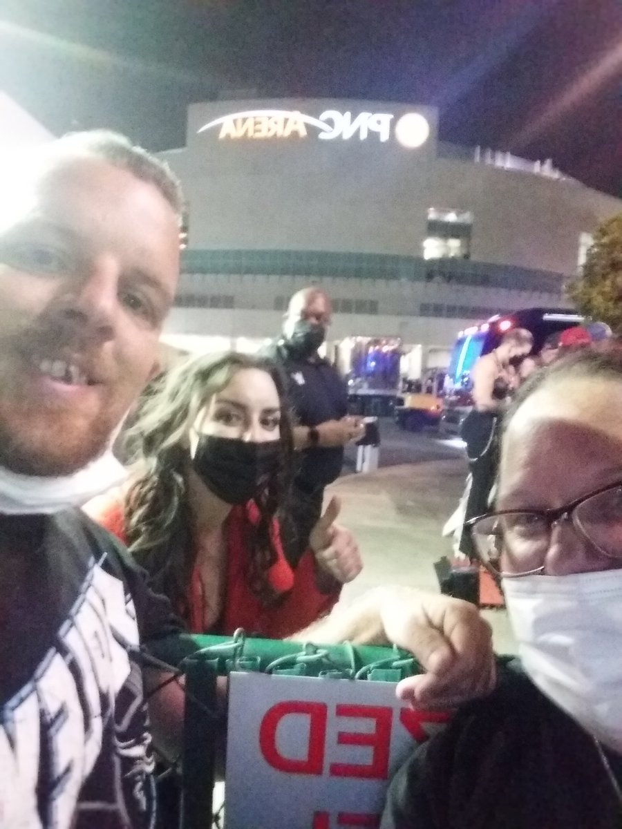 PruittPk's tweet photo. Congrats @NikkiCrossWWE  @RheaRipley_WWE @TPBrand and I were so happy to be there to see y'all win.  We had tickets to wrestlemaina 2020 and with that year this made our night. And its our 8 years wedding anniversary 
Thank you so much https://t.co/TnLXzbdfDE