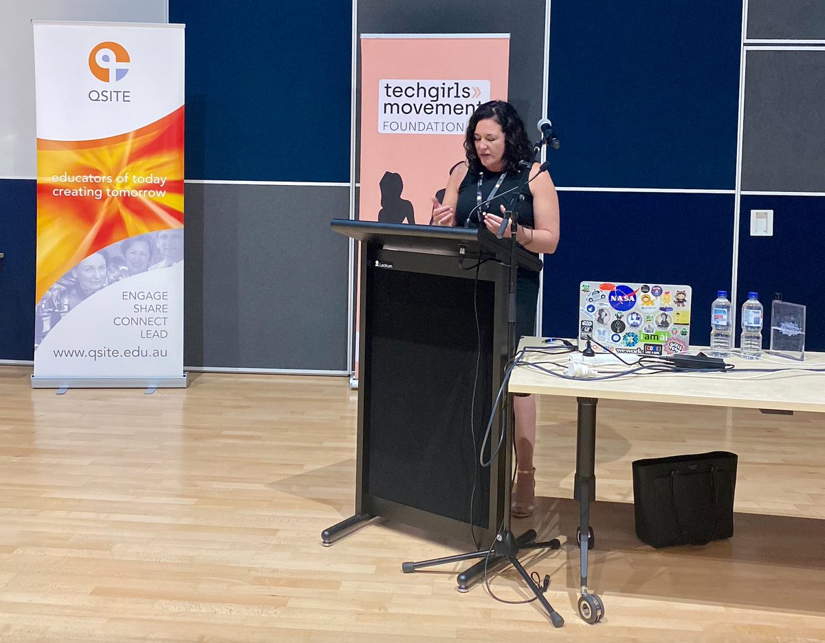 Thank you <a href="/jeninebeek/">jeninebeekhuyzen</a> <a href="/TGAsuperheroes/">Techgirlssuperheroes</a> for your keynote this morning <a href="/qsite/">qsite</a> #LetItBloom conference in Toowoomba this morning. You are an inspiration 🙌🙌🙌 #digitaltechnology #WomenInSTEM