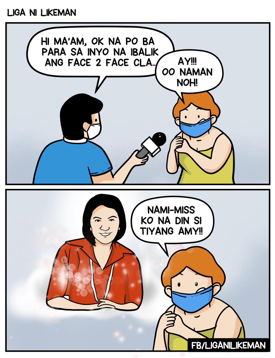 LigaNiLikeman's tweet photo. Ow, ibang #face2face yan, Marites.

#face2faceclasses #likemankomiks #komiks https://t.co/wsOmnv4xRq