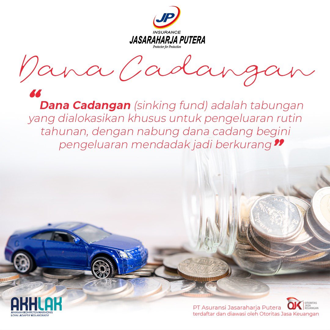 jrp_insurance's tweet photo. Sobat JRP. Daripada Sobat “terpaksa” menggunakan dana darurat untuk bayar pajak kendaraan bermotor dan pengeluaran rutin tahuanan, gimana kalau Sobat sediakan dana cadangan?
#ProtectorForProtection #SikapiUangmu #JasaraharjaPutera https://t.co/eDRHS18ryz