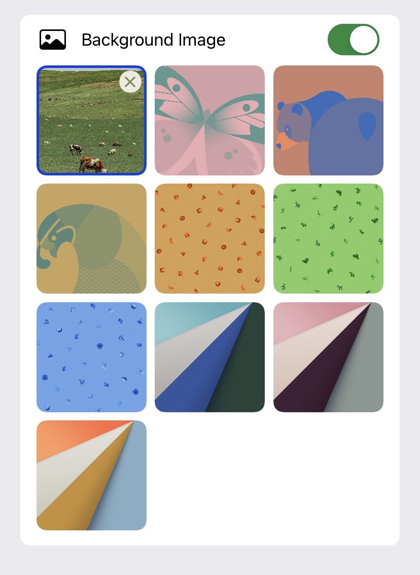 safari เปลี่ยน background ได้ด้วย อ่ยน่ารักจัง 🥣🌲