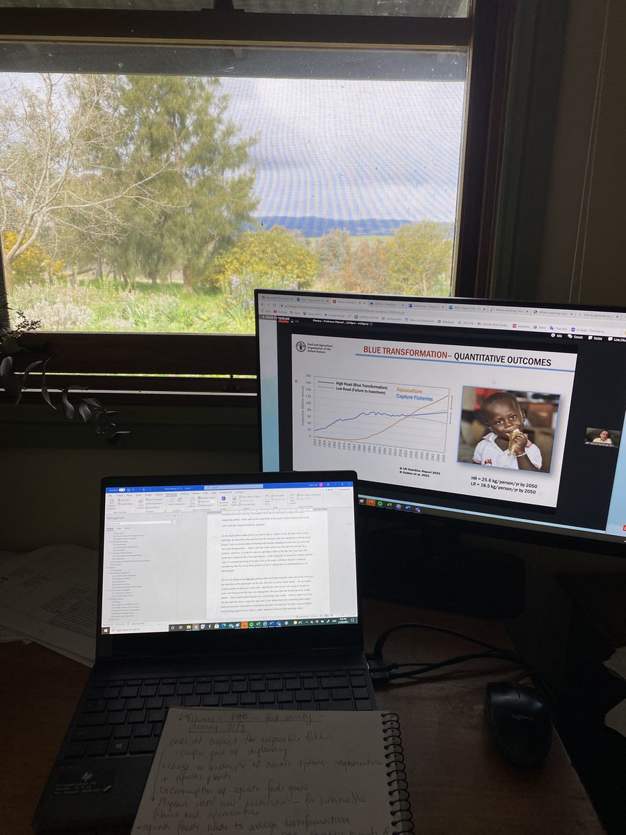 A big day of thesis writing and World Fisheries Congress. #multitasking