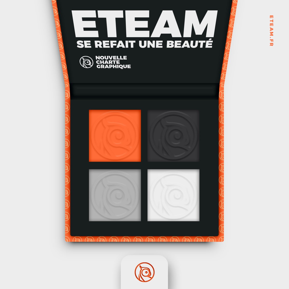 Eteam8's tweet photo. E-Team s'est repoudrée le nez. 💄
Vous avez remarqué notre nouvelle #identitévisuelle ?  🦜 #agencecommunication #bordeauxmaville #bordeauxbusiness https://t.co/nufuVmxxbw