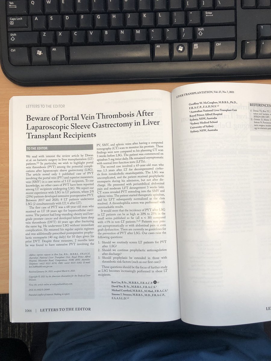 Steven Bollipo (@stevenbollipo) on Twitter photo Beware of portal vein thrombosis after lap sleeve gastrectomy in liver transplant recipients <a href="/geoff02461288/">Professor geoff mccaughan</a> <a href="/SimStrass/">Simone Strasser</a> #LiverTwitter Beware of portal vein thrombosis after lap sleeve gastrectomy in liver transplant recipients <a href="/geoff02461288/">Professor geoff mccaughan</a> <a href="/SimStrass/">Simone Strasser</a> #LiverTwitter