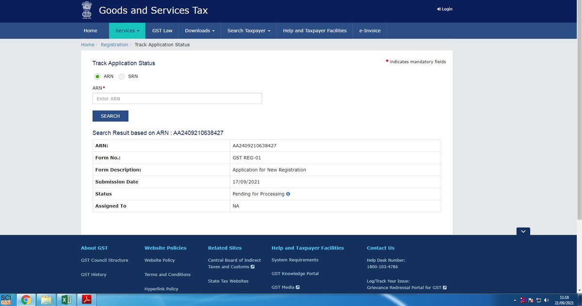 MishraniPV's tweet photo. @Infosys_GSTN   New GST number processed on 17-09-2021 till today not Assigned to any judicial authority. Also grievance filed with ticket no G - 202109206336400 , till today issue is not resolved. SOLVE ASAP https://t.co/2ALXR95djf