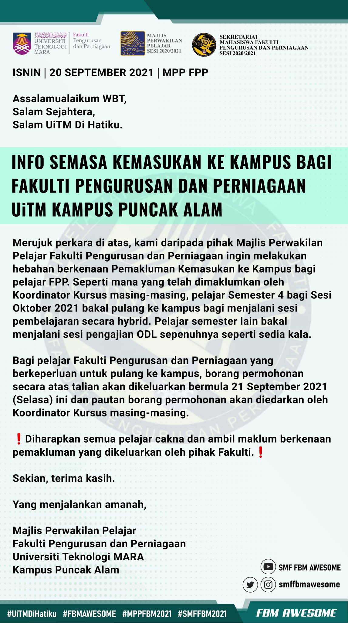 Kemasukan uitm Semakan Keputusan