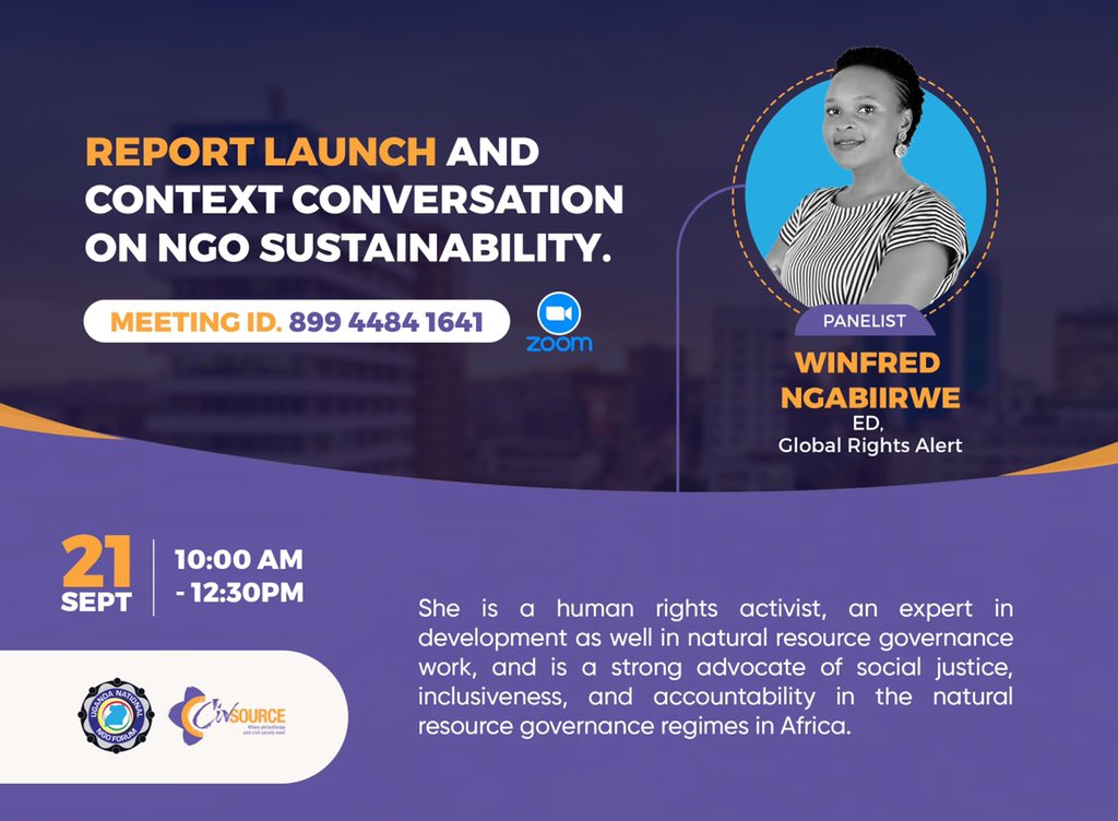 Jude_Mugabi's tweet image. Coming up is a discussion exploring the #CSOSustainability organizing in Uganda – A review of Research, Practice and Ways forward.

An important discussion for the over 14,000 NGOs registered at the @NGObureau.

Interested participants, follow this link: us02web.zoom.us/webinar/regist…