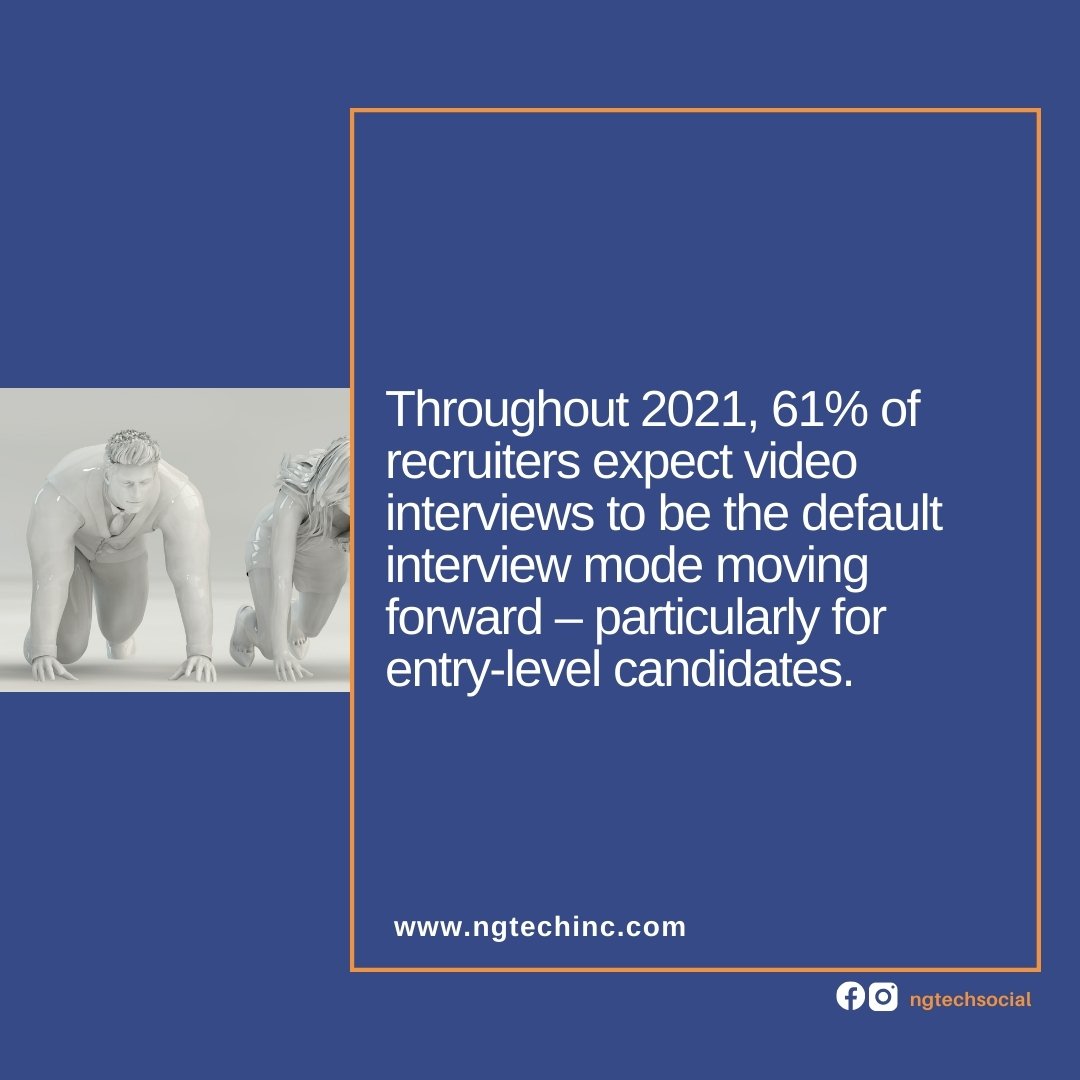 NGTechSocial's tweet image. The biggest challenge for recruiters and hiring managers won’t be the implementation of technology itself,but ensuring they can maintain human connection throughout a virtual recruitment process. 
#NGTech #virtualrecruitment #jobs #jobinterview #hiring #Businessrecruitment
