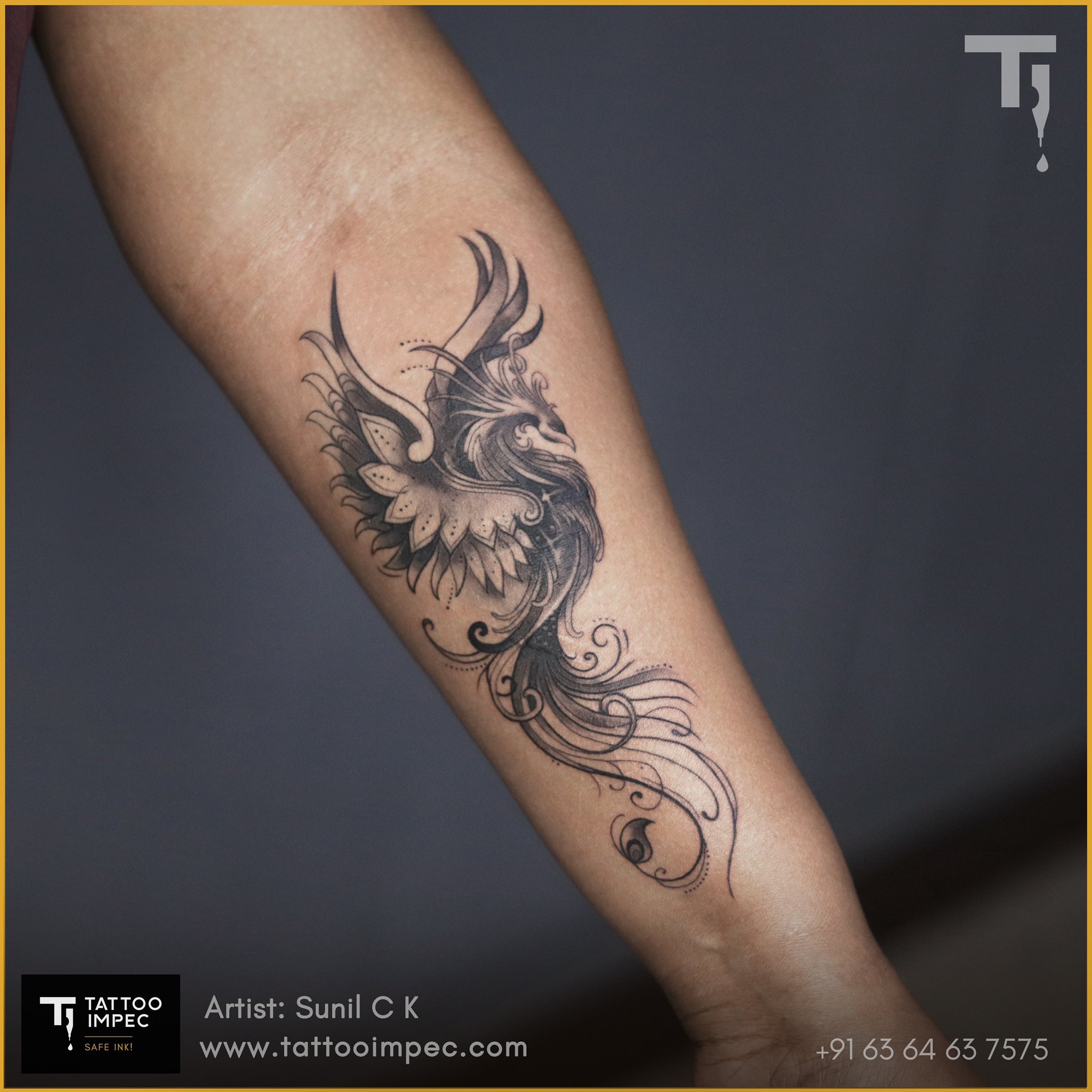 Discover more than 86 rising phoenix tattoo forearm super hot - thtantai2