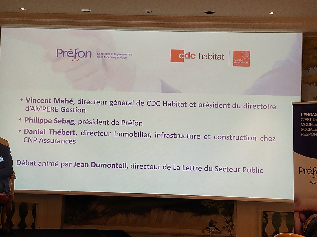 ccarrega's tweet photo. @Prefon_Asso , @CDC_Habitat et @CNP_Assurances organisent un petit déjeuner débat pour présenter leur initiative en matière d'aide au logement intermédiaire des #agentspublics https://t.co/IXamrXa2rz