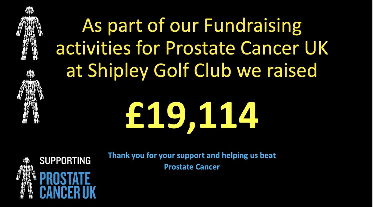 Thanks to my wonderful friends, family, trusted volunteers and of course <a href="/ShipleyGolf/">Shipley Golf Club</a>. We had a wonderful couple of events for <a href="/ProstateUK/">Prostate Cancer UK</a> . Thank you to everyone who participated, it is so appriciated.