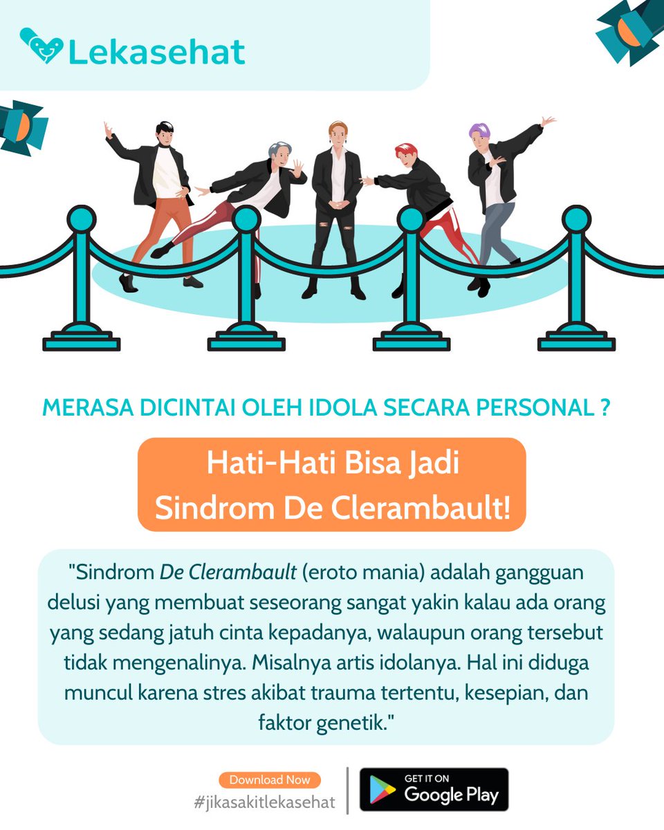 Lekasehat_id's tweet photo. Siapa yang disini suka ngehalu menjadi istri oppa-oppa Korea atau karakter anime? Hal tersebut boleh dilakukan untuk membuat kita senang, tetapi jika terlalu berlebihan mungkin bisa aja menjadi Sindrom De Clerambault lho sobat LESI 🧐 https://t.co/DPdNH8q0aH