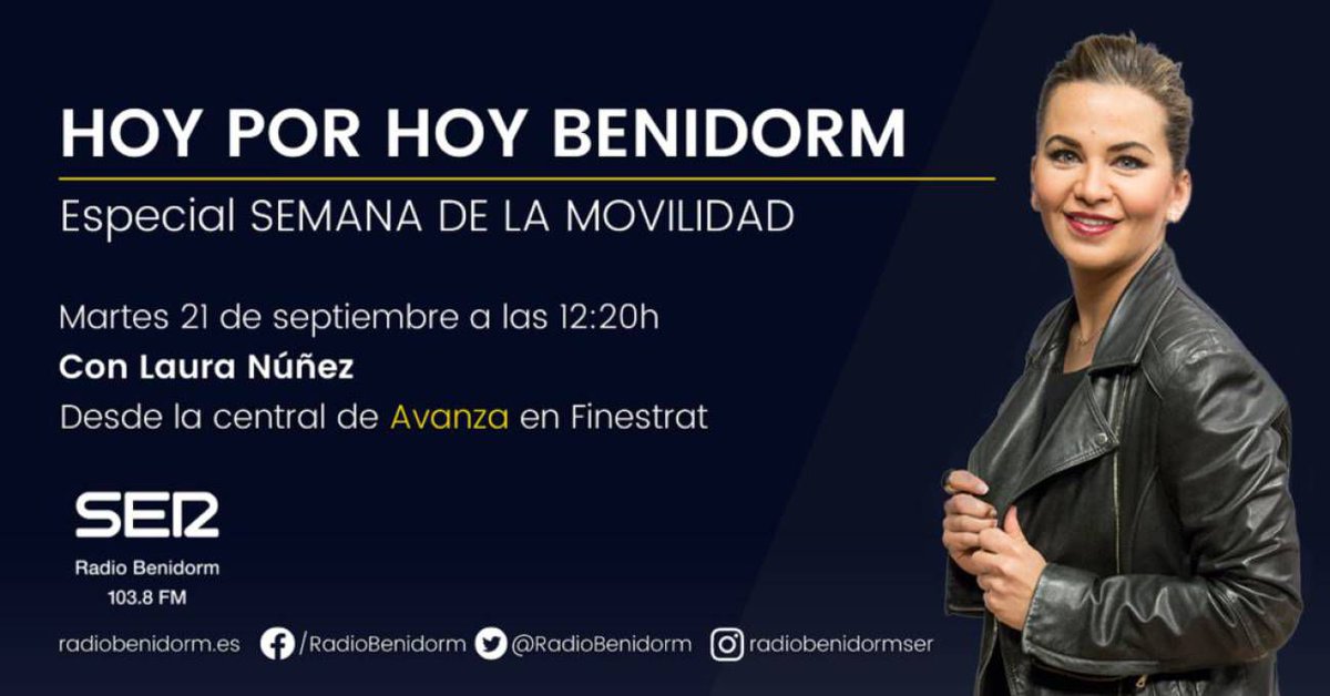 avanzaenBnd's tweet photo. Con motivo de la Semana Europea de la Movilidad, hoy nos visitan los principales representantes políticos de la comarca y el equipo de @RadioBenidorm #semanadelamovilidad #sostenibilidad  #tuformademoverte @BenidormAyto @AjtVilaJoiosa https://t.co/Qch2LRTKqn