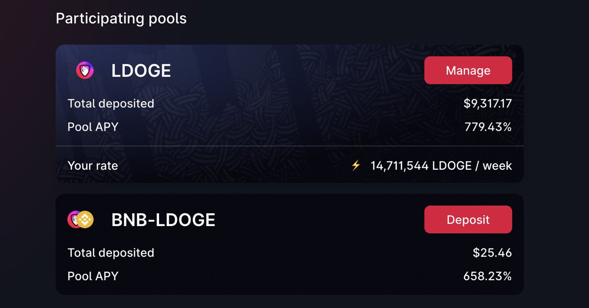 LegatoFinance's tweet photo. Don't forget to #stake your $LDOGE and mine liquidity on https://t.co/GSGaVTHfJ6 

🔥 New pools incoming
🚀 Amazing APYs https://t.co/Og06n9Yoyx