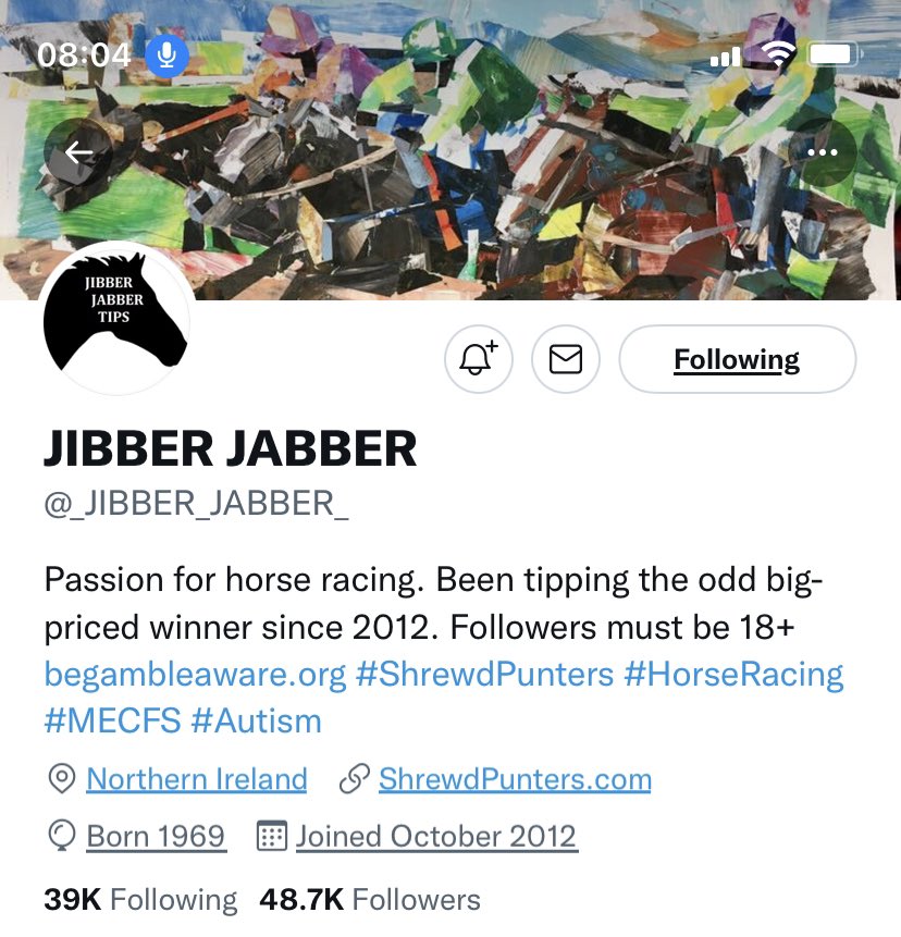 mediumsnow's tweet photo. @adamcollett18 this guy below has a bigger audience…used to be bang on with tips but has lost his way…he has some side kick named Ryan tiling on his behalf…been atrocious…maybe drop some winners in his thread and they will follow 👍🏻 https://t.co/2kcVBejII0