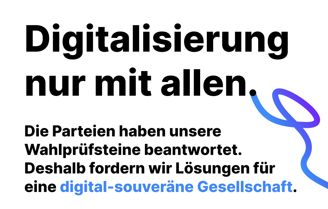 Digitalisierung und die #btw21 - es ist kompliziert!
Deswegen lest euch die #15Visionen der digitalen Zivilgesellschaft durch, so wie die Wahlprüfsteine und stimmt für eine digital-souveräne Gesellschaft! 
👉digitalezivilgesellschaft.org/digitalvisionen
#digitaleZivilgesellschaft #15Visionen

!B