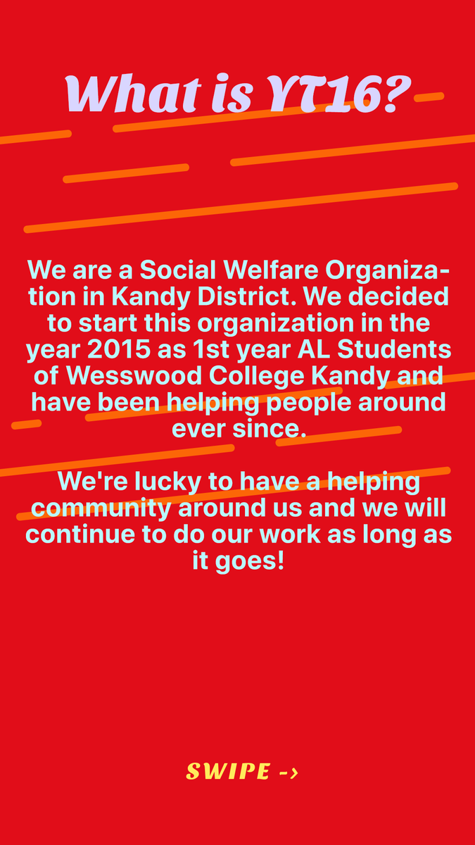 YT16OFFICIAL's tweet photo. This month marks the 5th year since our beloved friend Akram passed away, here's some info on who we are and what we do... #LKA #Kandy

1/2 https://t.co/dAVdGdNrmG