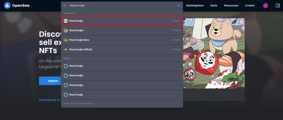 Hey, Pixel Family, please be careful about the fake accounts being created on the Open sea. We have only one official collection and that's "Pixel Emojis". We're reporting these accounts to be taken down⚠️
 Here is our official Opensea link: opensea.io/collection/pix…
