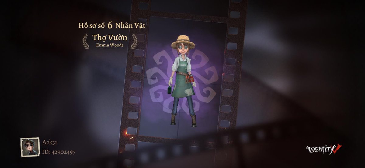 2003Acker's tweet photo. Tôi đang chơi Identity V. Bạn nghĩ đó là game ư? https://t.co/UGStGtGIi4