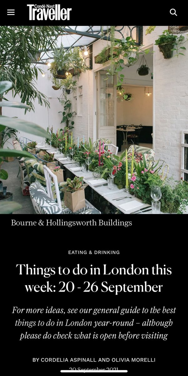 <a href="/cntraveller/">Condé Nast Traveller</a> has it right. Best things to do in London this week. 

cntraveller.com/gallery/things…

Just 2 days to go now #FieldFest <a href="/londonsilo/">Silo London</a> #HackneyWick 

Register here:
eventbrite.co.uk/o/field7-34368