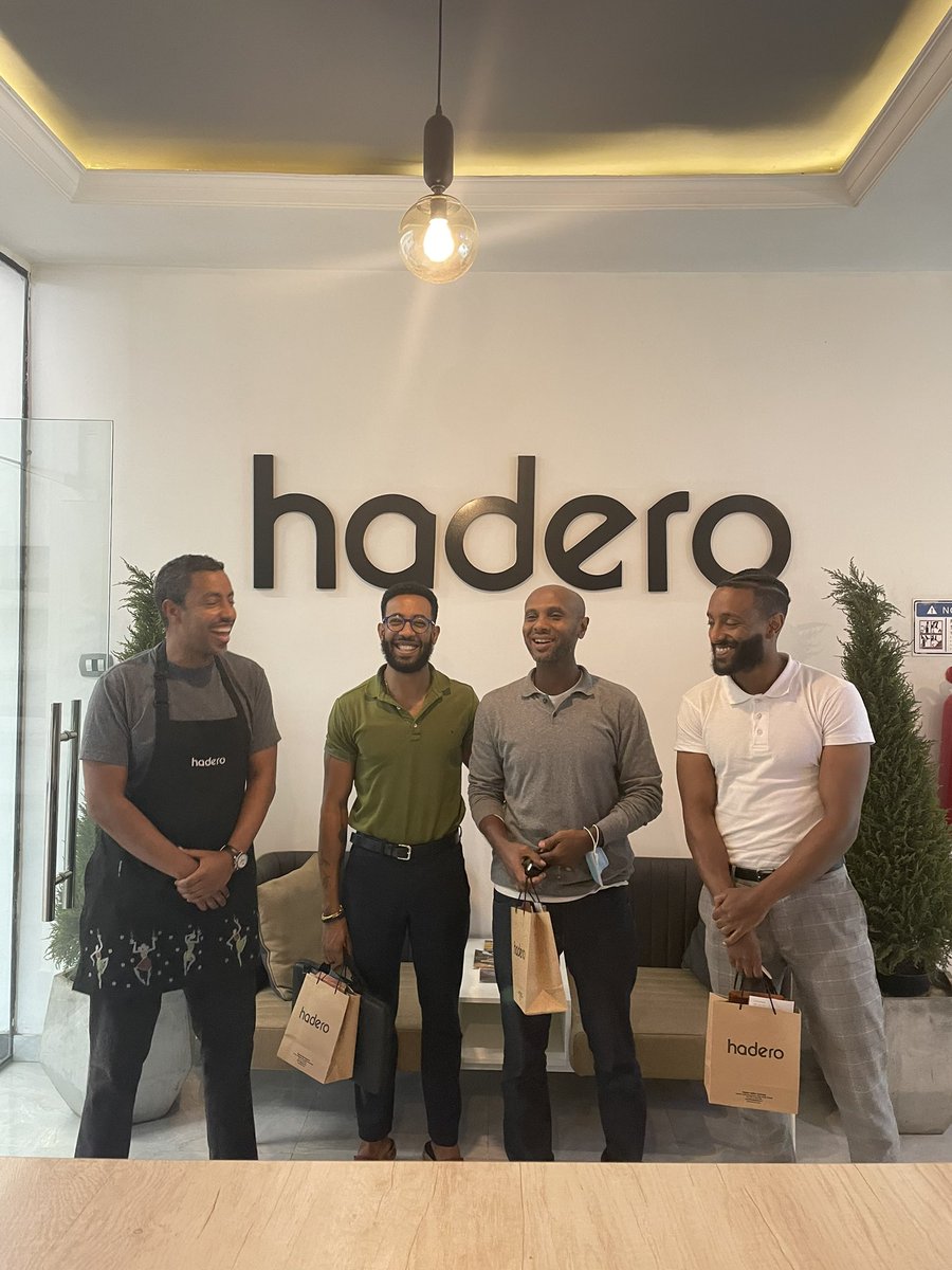 benyam_bisrat's tweet photo. We were honored by the presence of @Chef_Yohanis and friends this morning. I thank you for the continued support and always a pleasure connecting. @HaderoCoffee https://t.co/MzwIrvJm1W