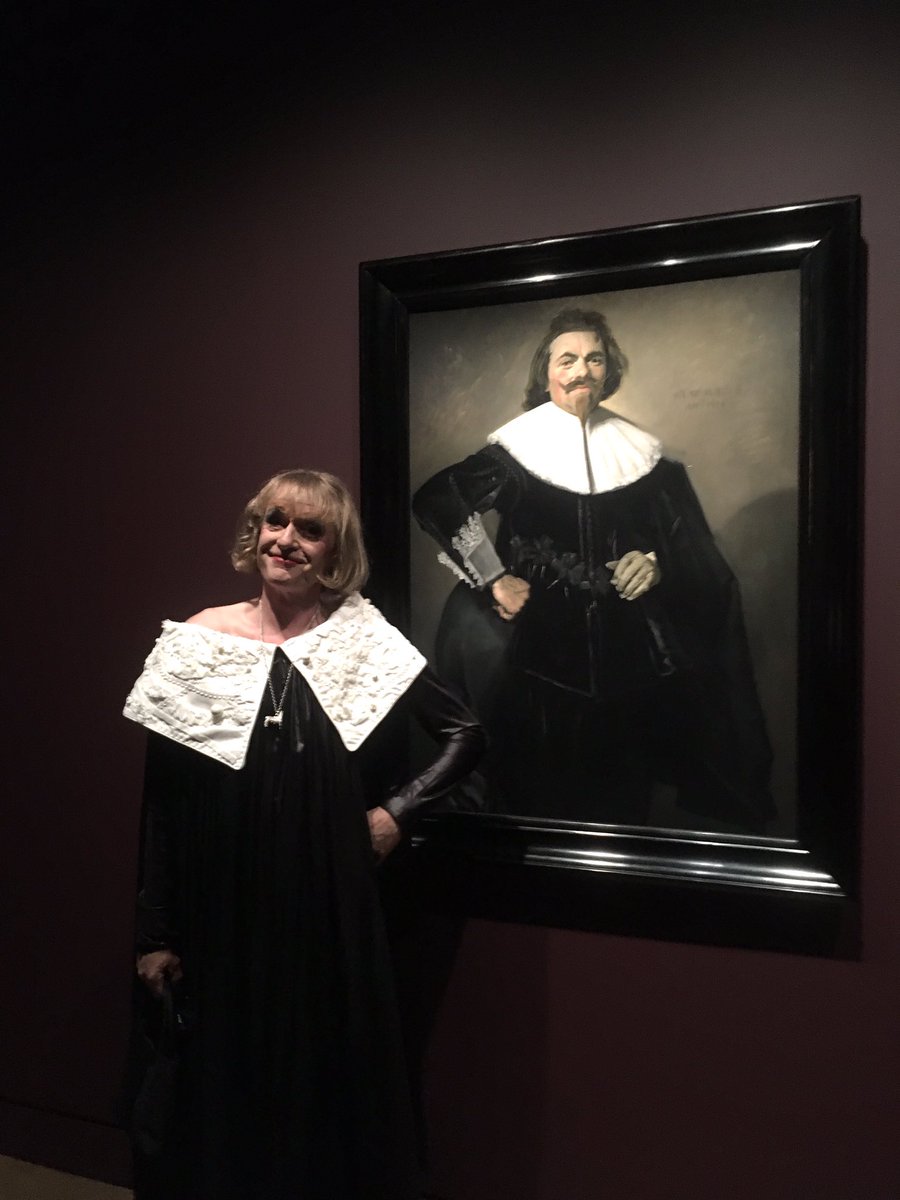 By sheer coincidence I found I had worn the right dress to the beautiful Franz Hals exhibition at the Wallace Collection last night